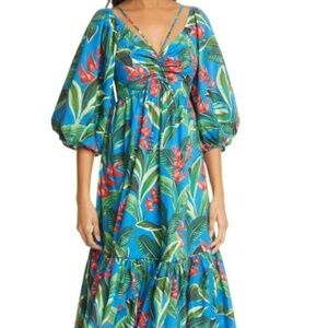 🌺 Farm Rio Dream Garden Midi Dress